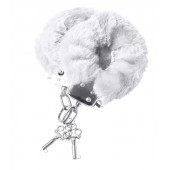 Наручники с белой меховой опушкой - ToyFa - купить с доставкой в Химках