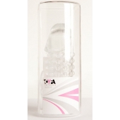 Гелевая прозрачная насадка с 2 отростками - 13 см. - Toyfa Basic - в Химках купить с доставкой