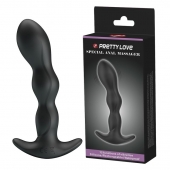 Черный анальный стимулятор простаты с вибрацией Special Anal Massager - 14,5 см. - Baile - в Химках купить с доставкой