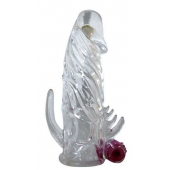 Закрытая прозрачная вибронасадка на пенис Crystal Sleeve Vibe - Erowoman-Eroman - в Химках купить с доставкой