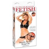 Черный податливый страпон Posable Partner Strap-On - 17,8 см. - Pipedream - купить с доставкой в Химках