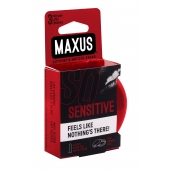 Ультратонкие презервативы в железном кейсе MAXUS Sensitive - 3 шт. - Maxus - купить с доставкой в Химках