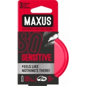 Ультратонкие презервативы в железном кейсе MAXUS Sensitive - 3 шт. - Maxus - купить с доставкой в Химках