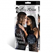 Черная виниловая ткань-простынь для эротических игр - Lux Fetish - купить с доставкой в Химках