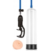 Прозрачная вакуумная помпа Sex Expert с насадкой-вагиной - Sex Expert - в Химках купить с доставкой