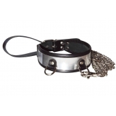 Стильный ошейник с металлическим блеском и поводком - Sitabella - купить с доставкой в Химках
