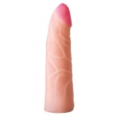 Фаллическая насадка на трусики харнесс - 17,5 см. - LOVETOY (А-Полимер) - купить с доставкой в Химках