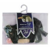 Черный пояс-трусики с двумя насадками Soft-Dolli - 16,5 и 10,5 см. - LOVETOY (А-Полимер) - купить с доставкой в Химках