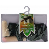 Черный пояс-трусики с двумя насадками  Экзотик-Linda  - 15,5 и 10,5 см. - LOVETOY (А-Полимер) - купить с доставкой в Химках