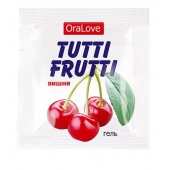 Пробник гель-смазки Tutti-frutti с вишнёвым вкусом - 4 гр. - Биоритм - купить с доставкой в Химках