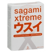Ультратонкие презервативы Sagami Xtreme SUPERTHIN - 3 шт. - Sagami - купить с доставкой в Химках