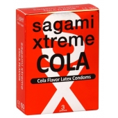 Ароматизированные презервативы Sagami Xtreme COLA - 3 шт. - Sagami - купить с доставкой в Химках
