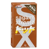 Презервативы Sagami Xtreme FEEL UP с точечной текстурой и линиями прилегания - 10 шт. - Sagami - купить с доставкой в Химках