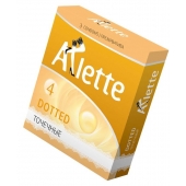 Презервативы Arlette Dotted с точечной текстурой - 3 шт. - Arlette - купить с доставкой в Химках