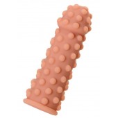 Телесная реалистичная насадка KOKOS Extreme Sleeve 02 с дополнительной стимуляцией - 12,7 см. - KOKOS - в Химках купить с доставкой