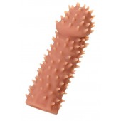 Телесная реалистичная насадка KOKOS Extreme Sleeve 07 с дополнительной стимуляцией - 12,7 см. - KOKOS - в Химках купить с доставкой