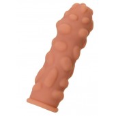 Телесная реалистичная насадка KOKOS Extreme Sleeve 11 с дополнительной стимуляцией - 12,7 см. - KOKOS - в Химках купить с доставкой