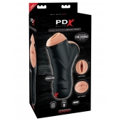 Мастурбатор в колбе с двумя тоннелями Double Penetration Vibrating Stroker - Pipedream - в Химках купить с доставкой