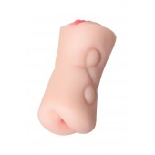 Телесный двусторонний мастурбатор Rich Fruit - вагина и анус - ToyFa - в Химках купить с доставкой