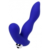 Синий силиконовый вибростимулятор простаты Stroman - 14,5 см. - ToyFa - в Химках купить с доставкой