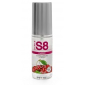 Смазка на водной основе S8 Flavored Lube со вкусом вишни - 50 мл. - Stimul8 - купить с доставкой в Химках