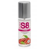 Смазка на водной основе S8 Flavored Lube со вкусом вишни - 125 мл. - Stimul8 - купить с доставкой в Химках