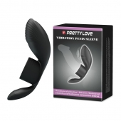 Черное кольцо на пенис с вибрацией Vibration Penis Sleeve - Baile - в Химках купить с доставкой