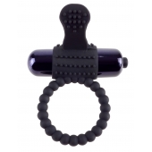 Черное эрекционное виброкольцо Vibrating Silicone Super Ring - Pipedream - в Химках купить с доставкой