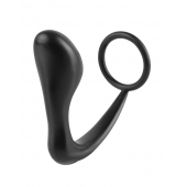 Эрекционное кольцо с анальной пробкой Ass-Gasm Cockring Plug - Pipedream - в Химках купить с доставкой