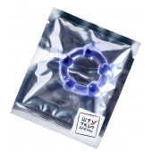 Фиолетовое эрекционное кольцо на пенис с бусинами - Штучки-дрючки - в Химках купить с доставкой