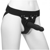 Черный полый вибрострапон Body Extensions BE Aroused - 17,78 см. - Doc Johnson - купить с доставкой в Химках