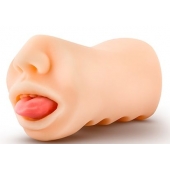 Телесный мастурбатор-ротик с язычком Oral Anne - Blush Novelties - в Химках купить с доставкой