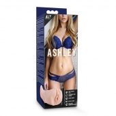 Телесный мастурбатор-вагина с вибропулей Ashley - Blush Novelties - в Химках купить с доставкой