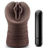 Коричневый мастурбатор-вагина Alexis - Blush Novelties - в Химках купить с доставкой