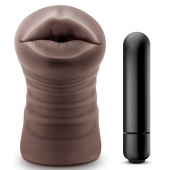 Коричневый мастурбатор-ротик Heather - Blush Novelties - в Химках купить с доставкой