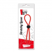Красное эрекционное лассо с одной бусиной-утяжкой STRETCHY THIN LASSO - Dream Toys - в Химках купить с доставкой