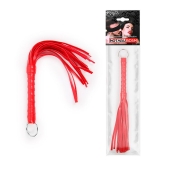 Красная плеть с рукоятью в оплетке - 28 см. - Notabu - купить с доставкой в Химках