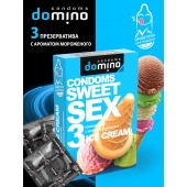 Презервативы для орального секса DOMINO Sweet Sex с ароматом мороженого - 3 шт. - Domino - купить с доставкой в Химках