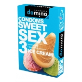 Презервативы для орального секса DOMINO Sweet Sex с ароматом мороженого - 3 шт. - Domino - купить с доставкой в Химках