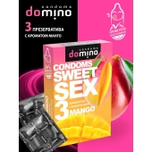 Презервативы для орального секса DOMINO Sweet Sex с ароматом манго - 3 шт. - Domino - купить с доставкой в Химках