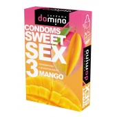 Презервативы для орального секса DOMINO Sweet Sex с ароматом манго - 3 шт. - Domino - купить с доставкой в Химках