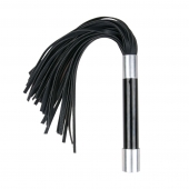 Черная плеть Easytoys Flogger With Metal Grip - 38 см. - Easy toys - купить с доставкой в Химках