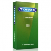 Текстурированные презервативы Torex  С точками  - 12 шт. - Torex - купить с доставкой в Химках
