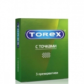 Текстурированные презервативы Torex  С точками  - 3 шт. - Torex - купить с доставкой в Химках