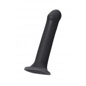 Черный фаллос на присоске Silicone Bendable Dildo L - 19 см. - Strap-on-me - купить с доставкой в Химках
