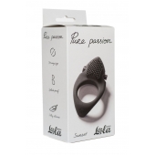 Черное эрекционное виброкольцо Pure Passion Sunset - Lola Games - в Химках купить с доставкой