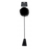 Черный стек Feather Crop с пуховкой на конце - 53,3 см. - Pipedream - купить с доставкой в Химках