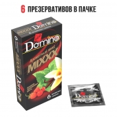 Ароматизированные презервативы DOMINO  Ароматный микс  - 6 шт. - Domino - купить с доставкой в Химках