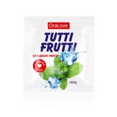 Пробник гель-смазки Tutti-frutti со вкусом мяты - 4 гр. - Биоритм - купить с доставкой в Химках