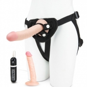 Регулируемые трусики с 2 насадками - 16 и 15 см. - Lux Fetish - купить с доставкой в Химках